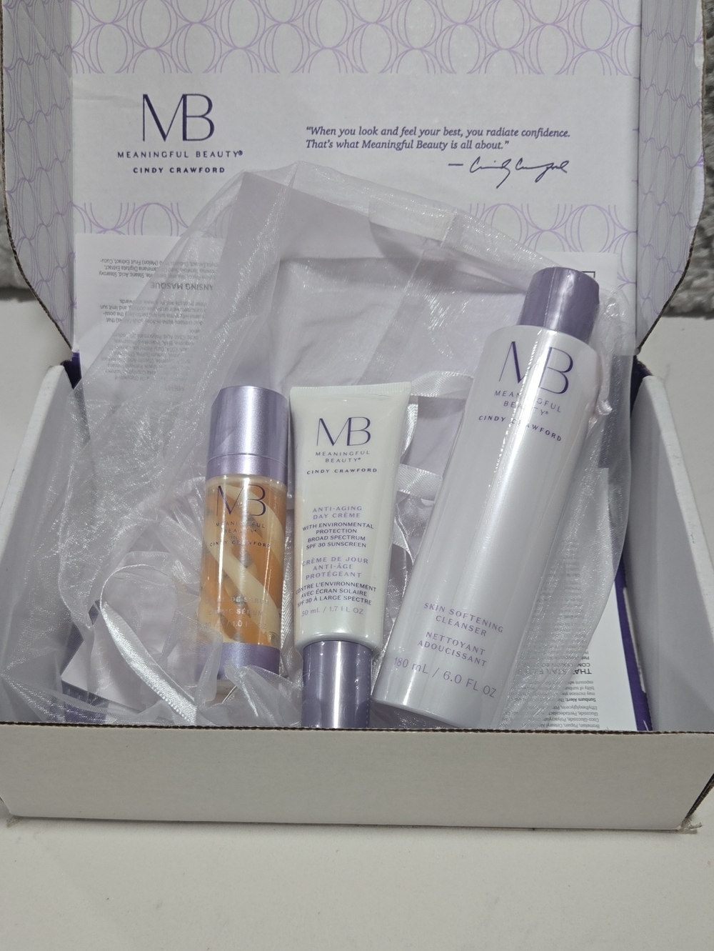 Meaningful Beauty Lavender & White Skincare Set